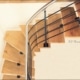 escalier en bois avec rampe en acier et inox