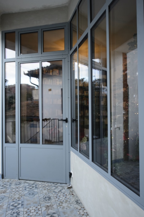 verrière haut de gamme pour extérieur en métal