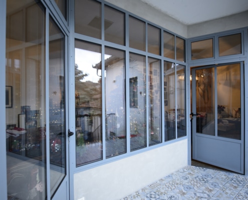 verrières d'extérieur de qualité avec double portes d'entrées en métal