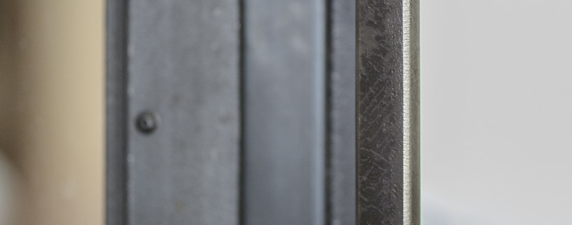 poignet de porte verrière en métal et acier