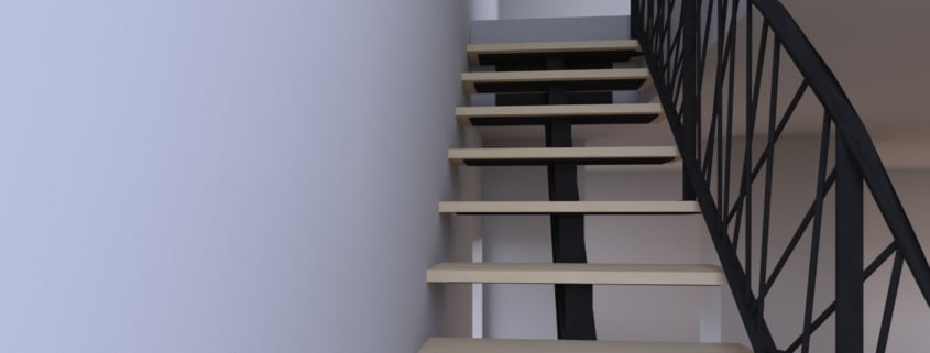 escalier et rampe design en fer forge