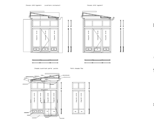 plan veranda design en acier