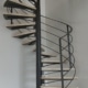 escalier hélicoïdal en métal design