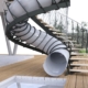 escalier toboggan en metal moderne