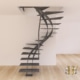 escalier moderne deux quart tournant en metal