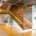 escalier en fer suspendu avec LED